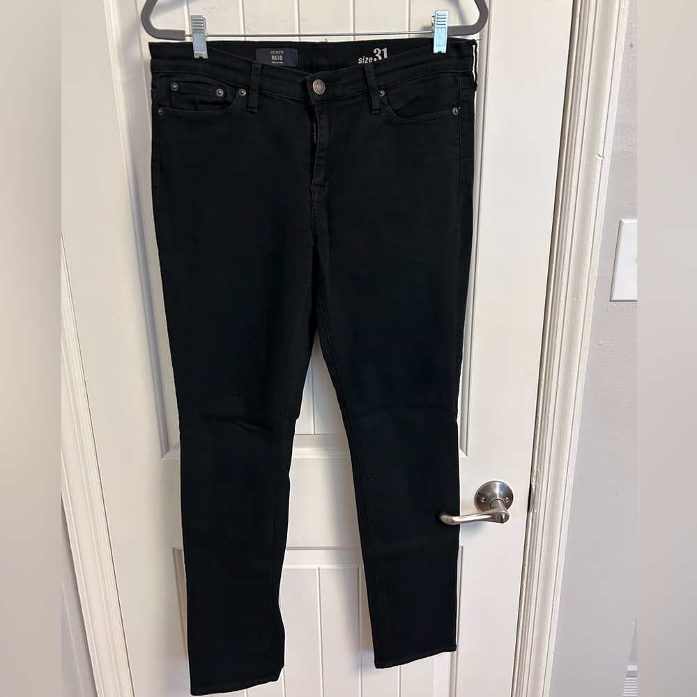 J Crew Black Reid Skinny Jean
